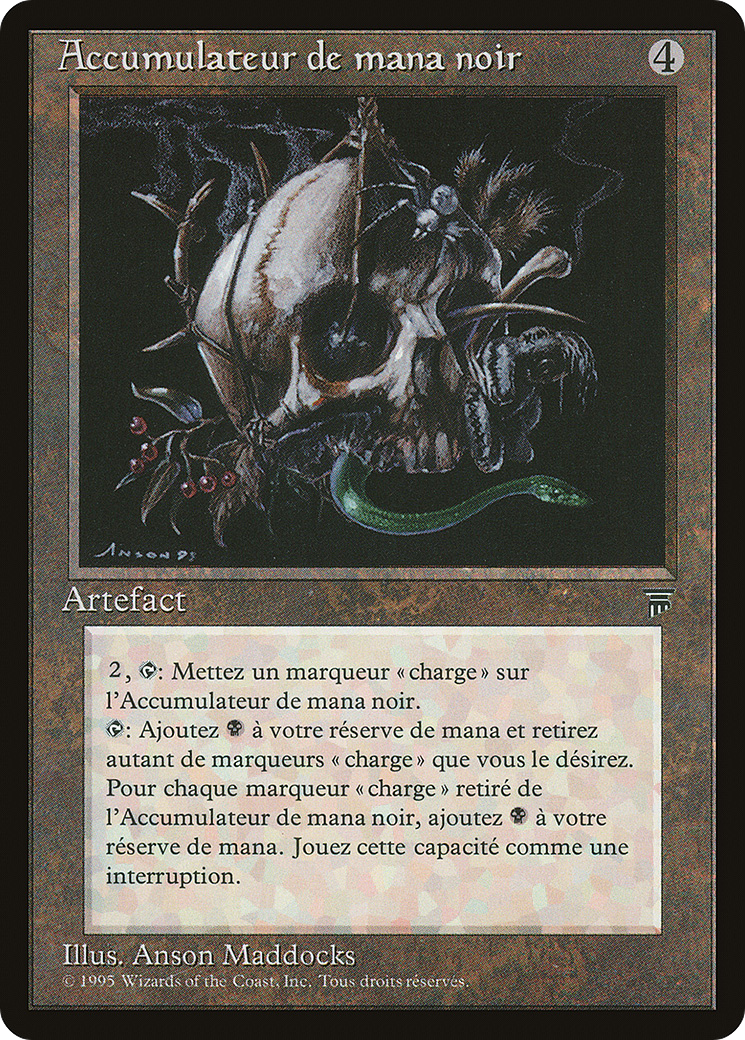 Black Mana Battery (French) - "Accumulateur de mana noir" [Renaissance] - Trinity Hobby