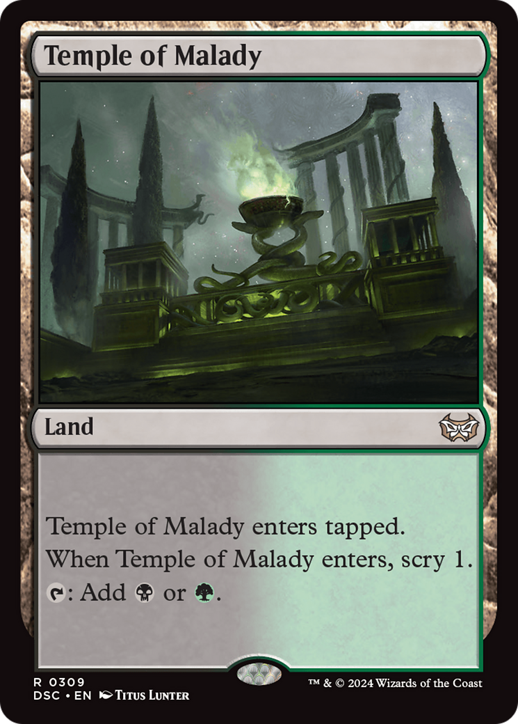 Temple of Malady [Duskmourn: House of Horror Commander] - Trinity Hobby
