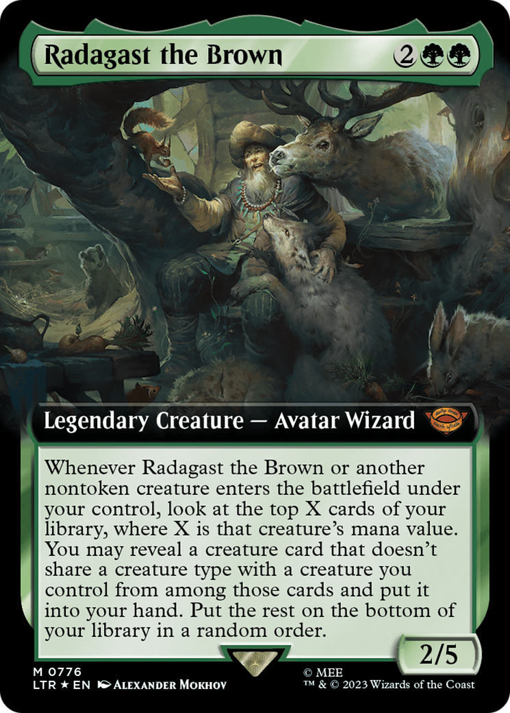 Radagast the Brown (Extended Art) (Surge Foil) [The Lord of the Rings: Tales of Middle-Earth] - Trinity Hobby