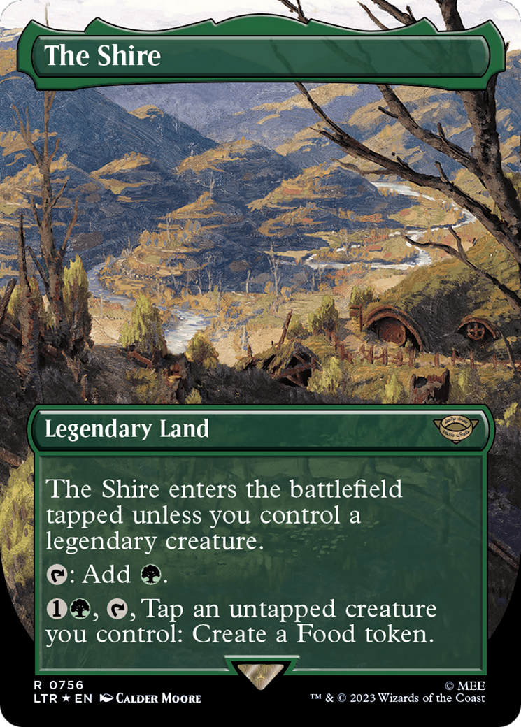 The Shire (Borderless) (Surge Foil) [The Lord of the Rings: Tales of Middle-Earth] - Trinity Hobby