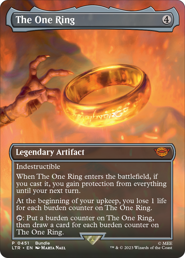 The One Ring (Borderless Alternate Art) [The Lord of the Rings: Tales of Middle-Earth] - Trinity Hobby