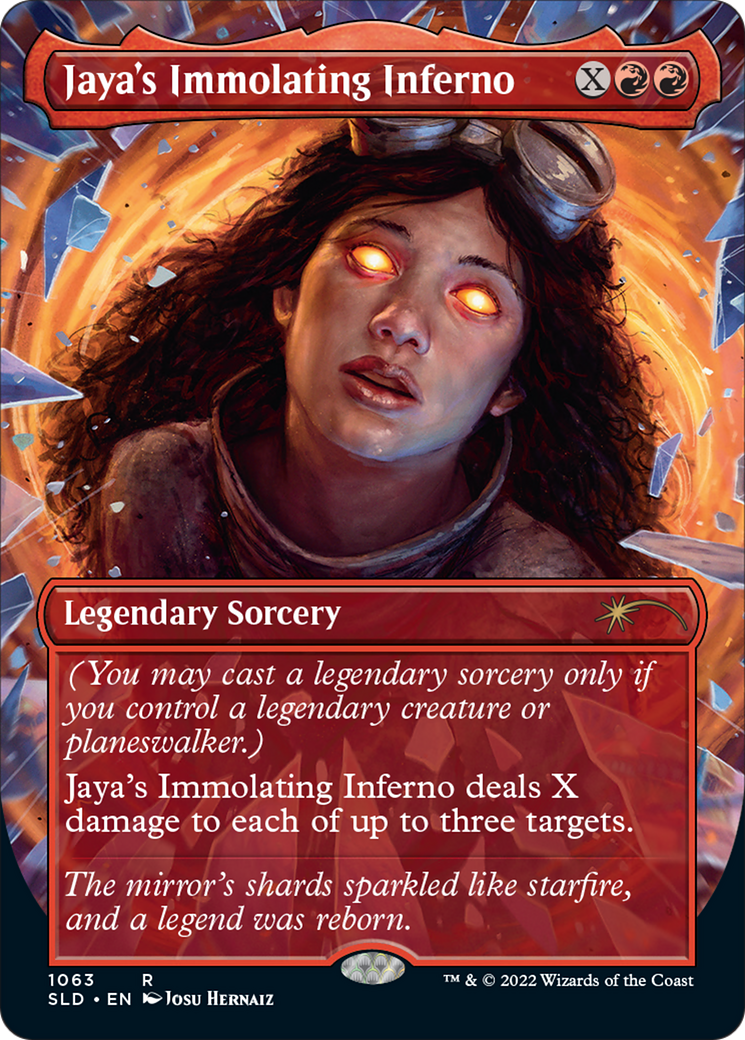 Jaya's Immolating Inferno (Borderless) [Secret Lair Drop Series] - Trinity Hobby