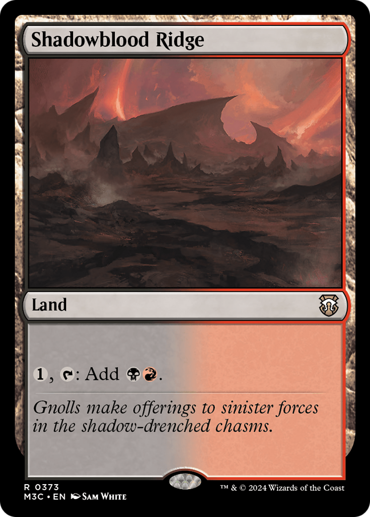 Shadowblood Ridge  [Foil]  (M3C-373) - [Modern Horizons 3 Commander] - Trinity Hobby