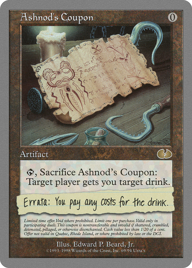 Ashnod's Coupon [Unglued] - Trinity Hobby
