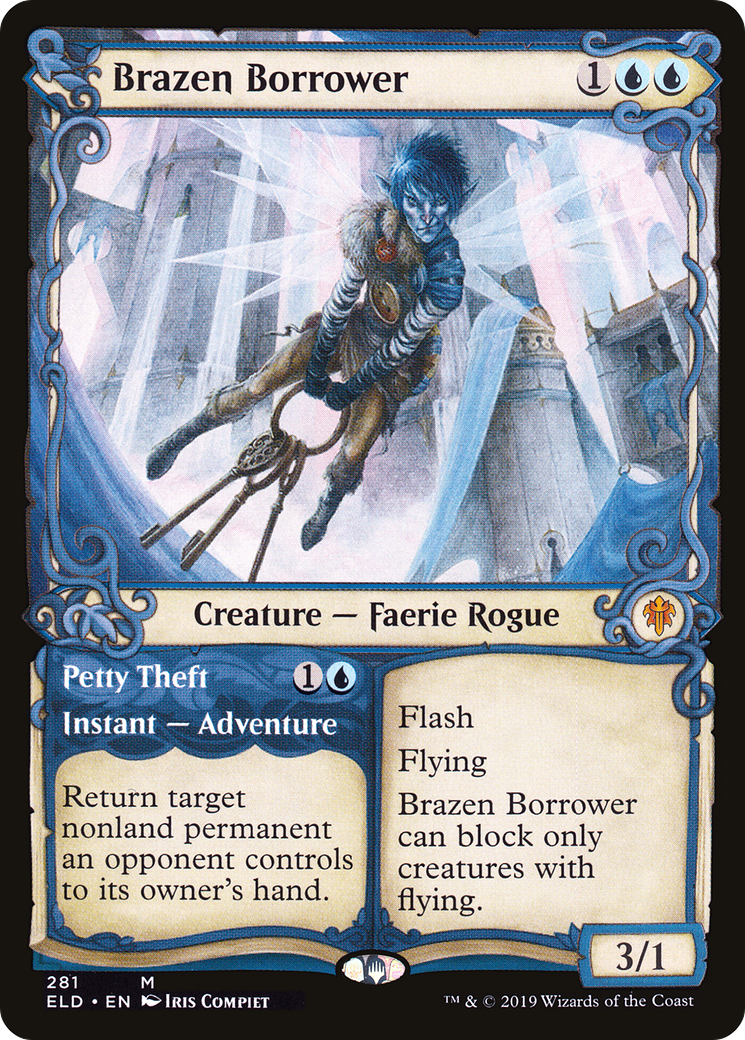Brazen Borrower // Petty Theft (Showcase) [Throne of Eldraine] - Trinity Hobby