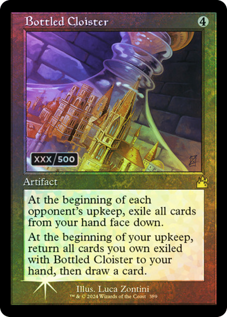 Bottled Cloister (Retro) (Serialized) [Ravnica Remastered] - Trinity Hobby