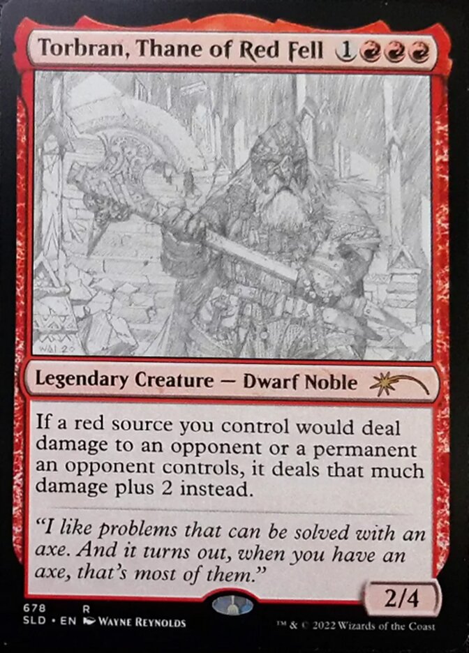 Torbran, Thane of Red Fell (Sketch) [Secret Lair Drop Promos] - Trinity Hobby