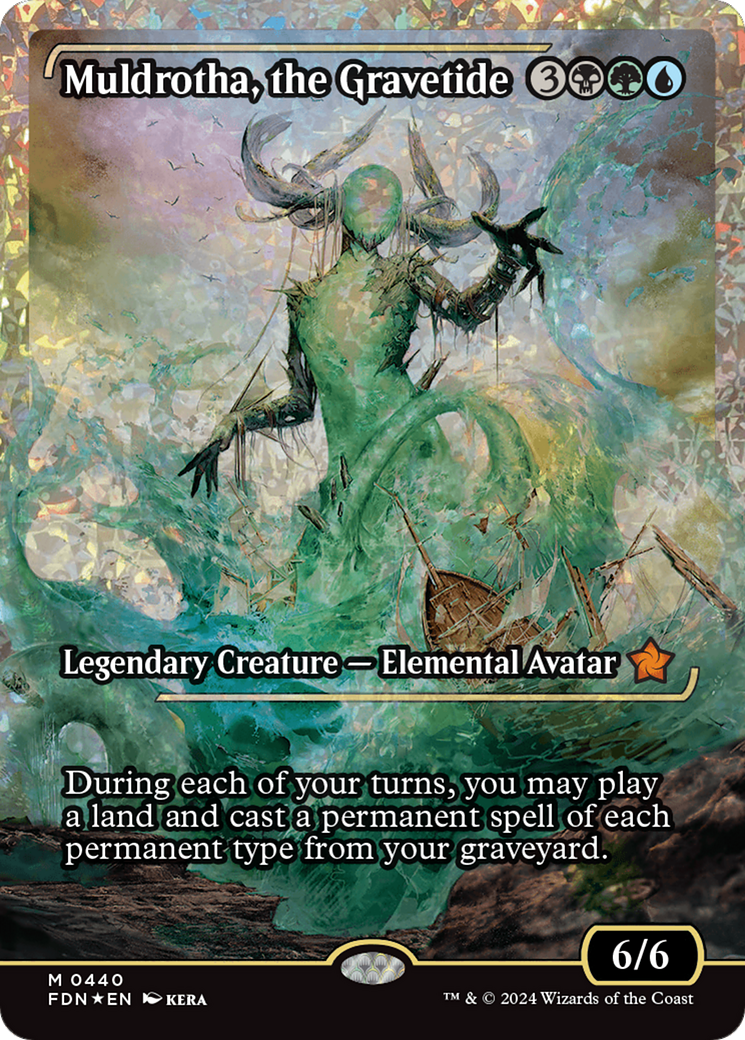 Muldrotha, the Gravetide (Showcase) (Fracture Foil) [Foundations] - Trinity Hobby