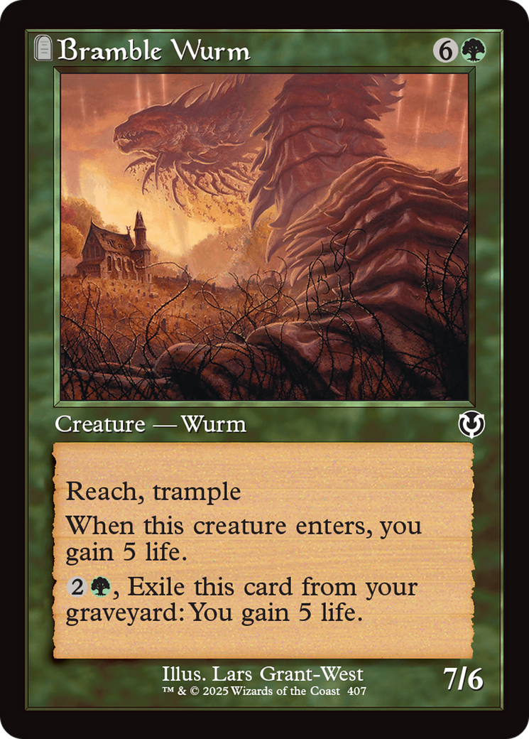 Bramble Wurm (Retro Frame) [Innistrad Remastered] - Trinity Hobby