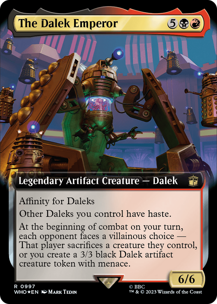 The Dalek Emperor (Extended Art) (Surge Foil) [Doctor Who] - Trinity Hobby