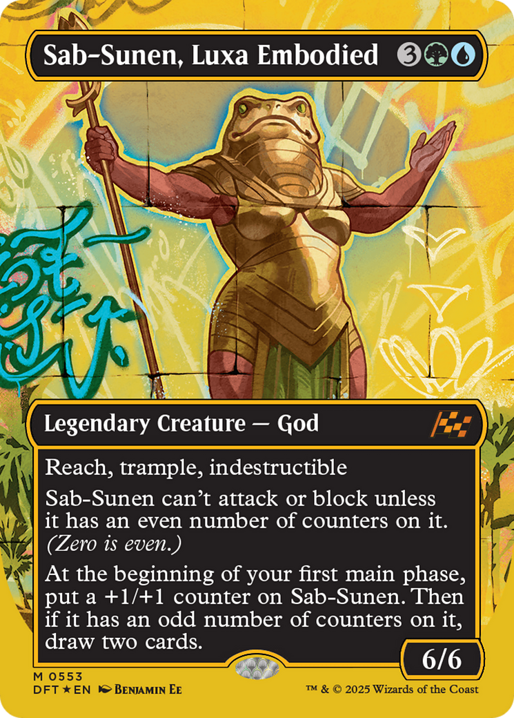 Sab-Sunen, Luxa Embodied (Borderless) (First-Place Foil) [Aetherdrift] - Trinity Hobby