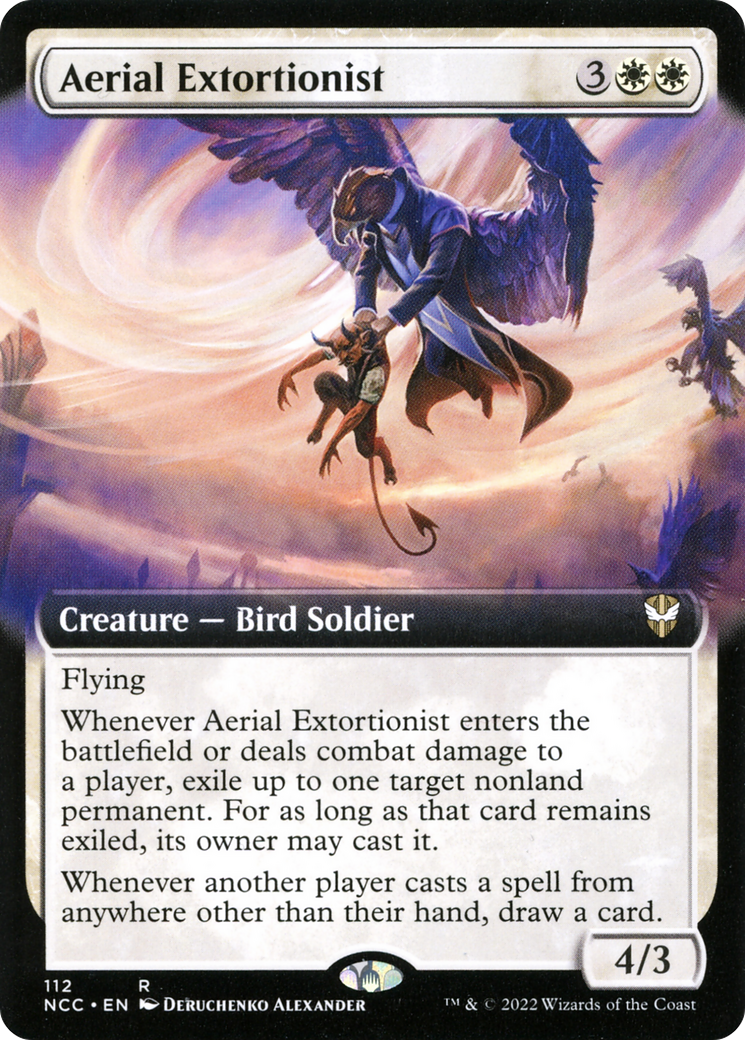 Aerial Extortionist (Extended Art) [Streets of New Capenna Commander] - Trinity Hobby