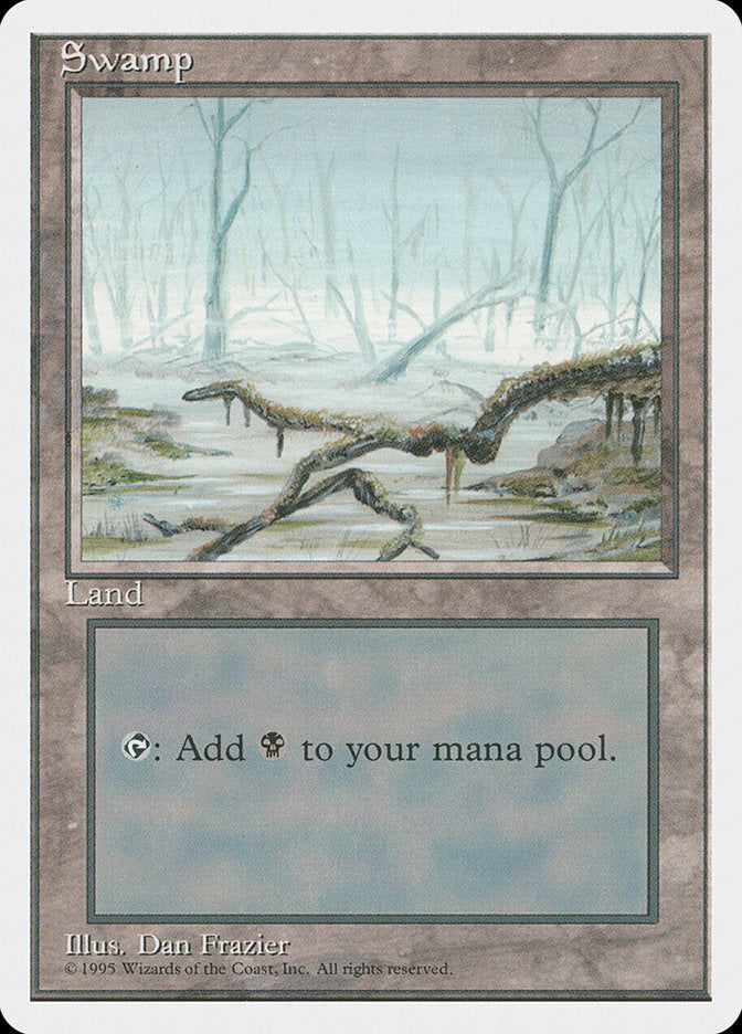 Swamp (White Fog in Trees) [Fourth Edition] - Trinity Hobby