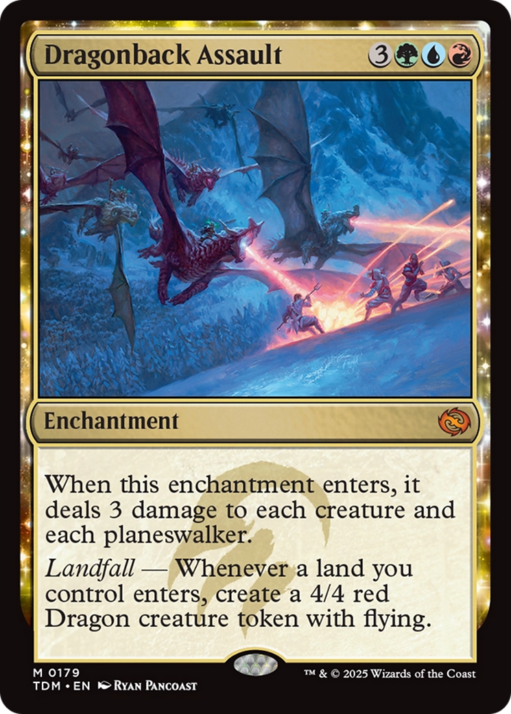 Dragonback Assault  (TDM-179) - [Tarkir: Dragonstorm]: (enchantment) - Trinity Hobby