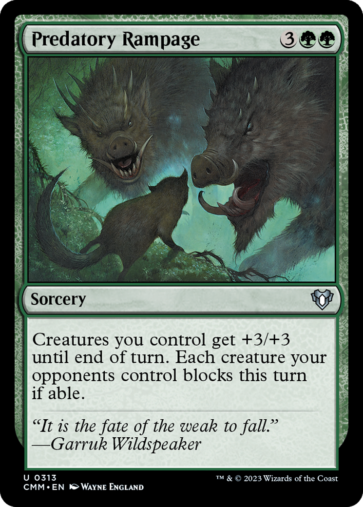 Predatory Rampage [Commander Masters] - Trinity Hobby