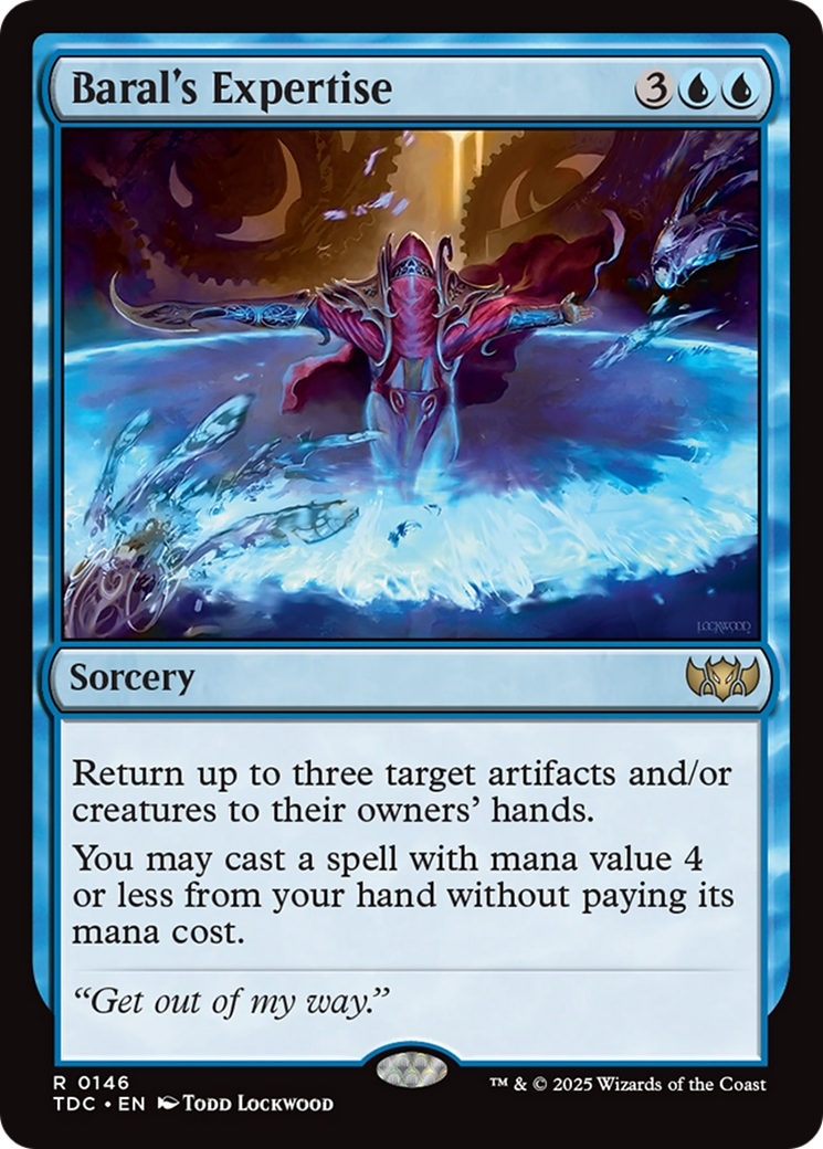 Baral's Expertise (TDC-146) - [Commander: Tarkir: Dragonstorm]