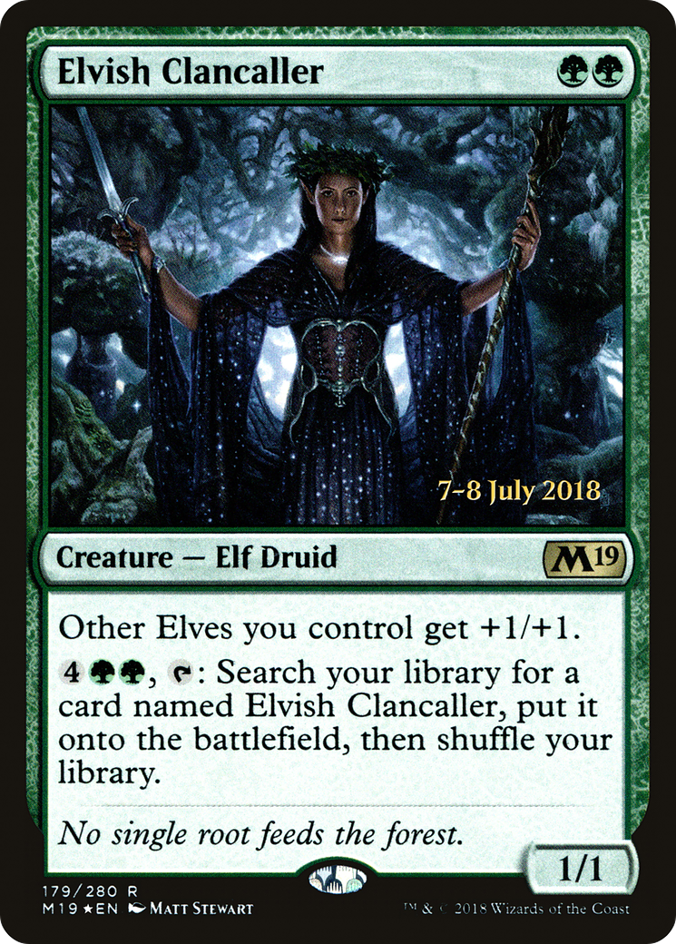 Elvish Clancaller [Promotions de l'Avant-première de l'Édition de Base 2019] 
