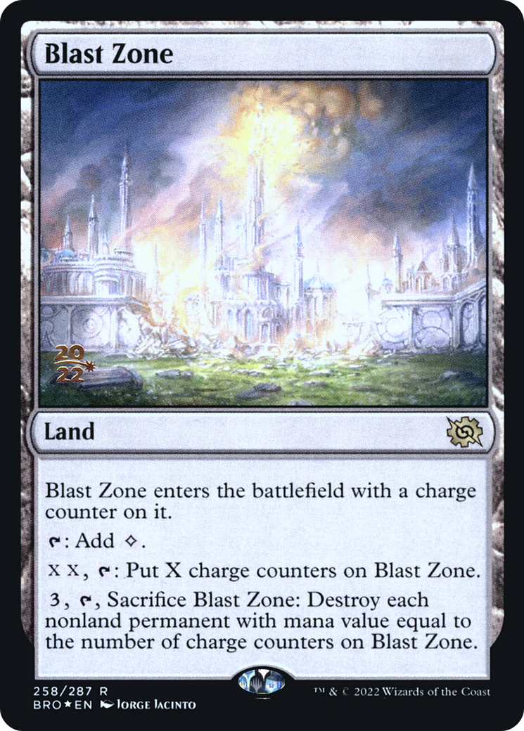 Blast Zone (258) [The Brothers' War Prerelease Promos] - Trinity Hobby