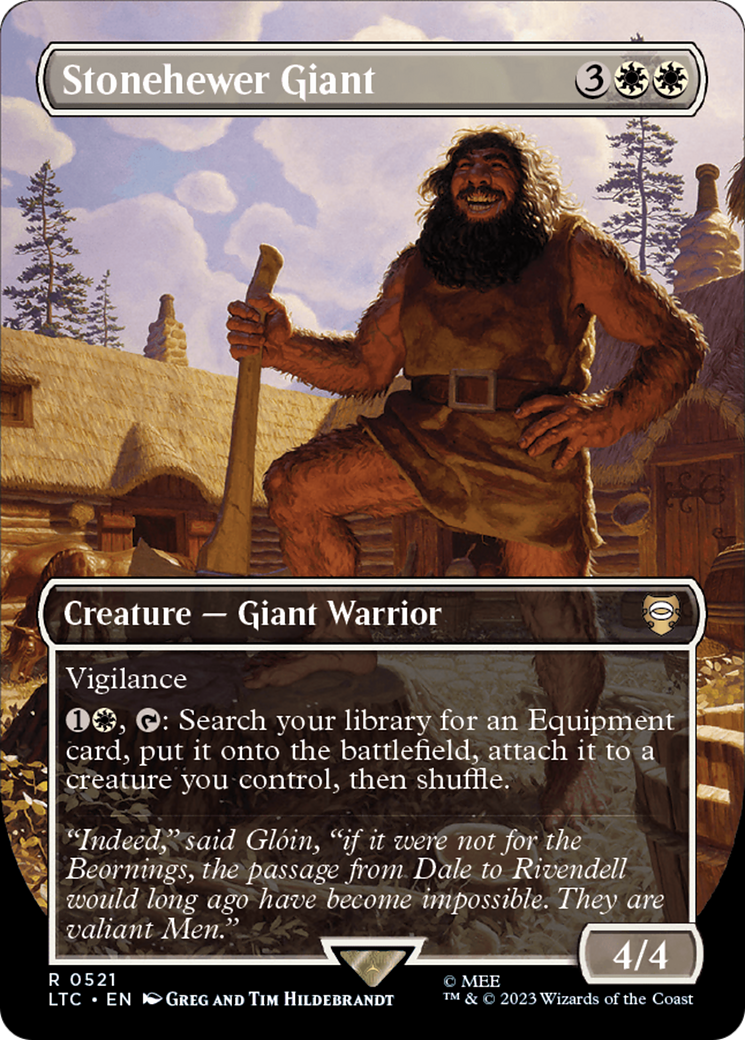 Stonehewer Giant (Borderless) [The Lord of the Rings: Tales of Middle-Earth Commander] - Trinity Hobby