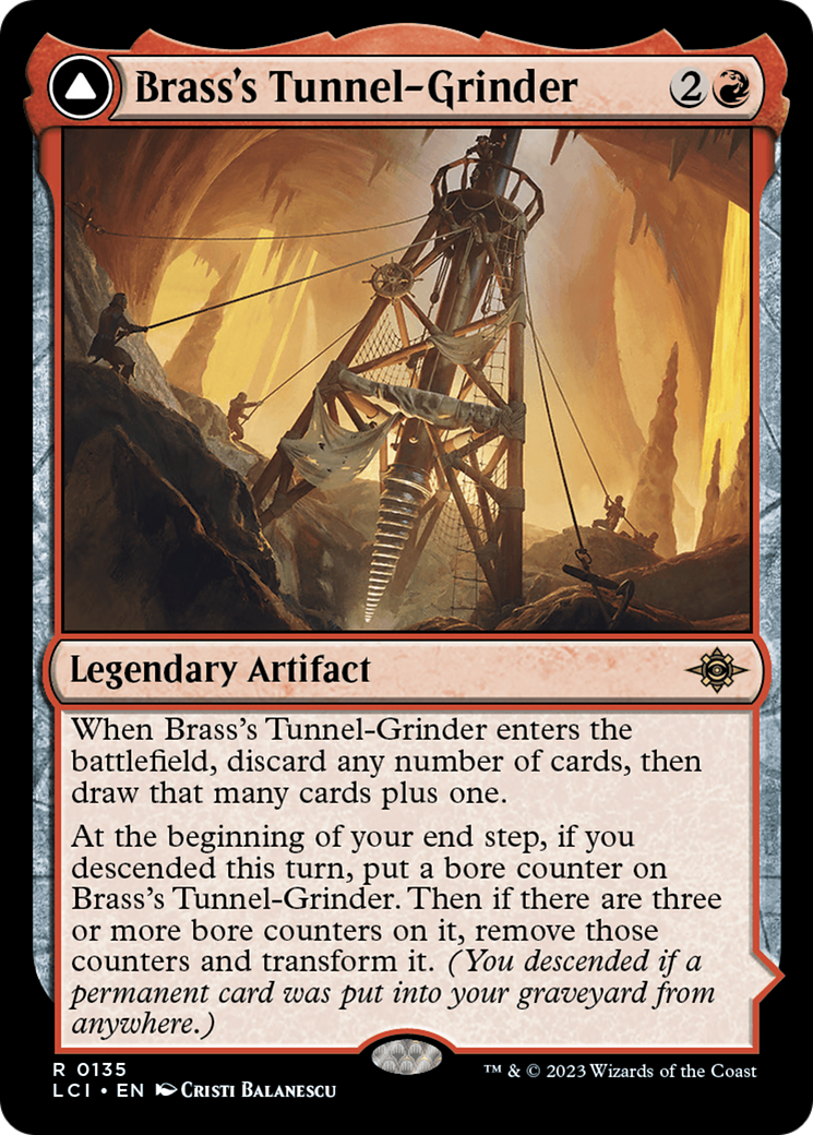 Brass's Tunnel-Grinder // Tecutlan, The Searing Rift [The Lost Caverns of Ixalan] - Trinity Hobby