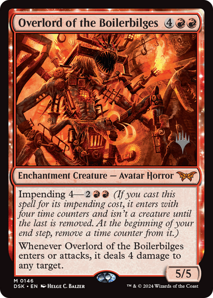 Overlord of the Boilerbilges (Promo Pack) [Duskmourn: House of Horror Promos] - Trinity Hobby