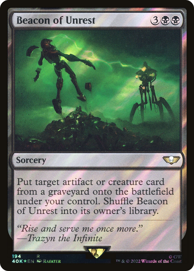 Beacon of Unrest (Surge Foil) [Warhammer 40,000] - Trinity Hobby