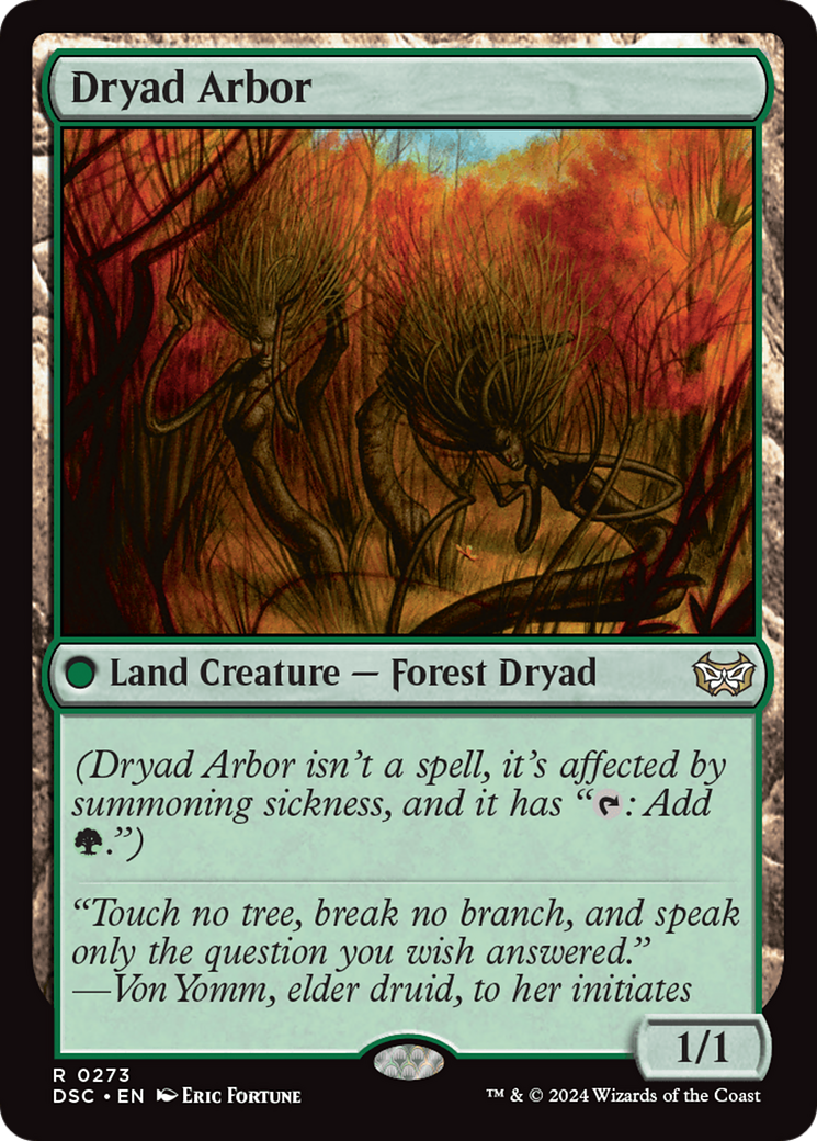 Dryad Arbor [Duskmourn: House of Horror Commander] - Trinity Hobby