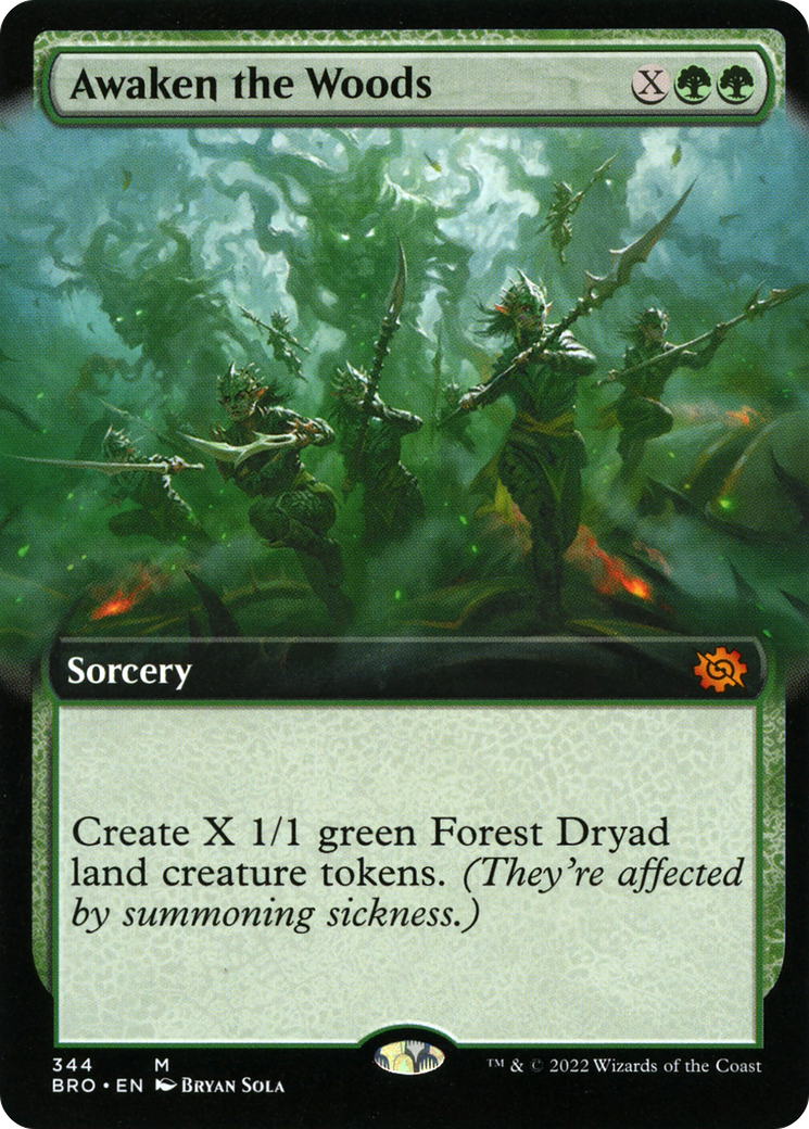 Awaken the Woods (Extended Art) [The Brothers' War] - Trinity Hobby