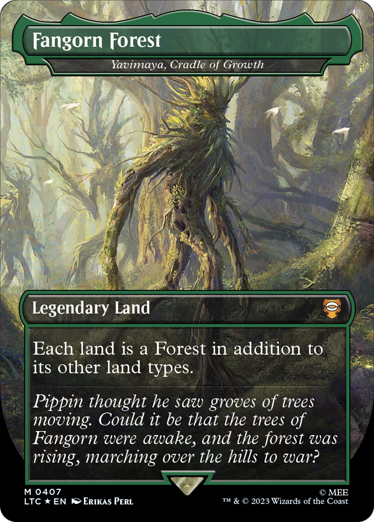 Fangorn Forest - Yavimaya, Cradle of Growth (Surge Foil Realms and Relics) [The Lord of the Rings: Tales of Middle-Earth Commander] - Trinity Hobby