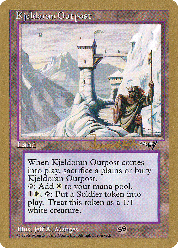 Kjeldoran Outpost (Janosch Kuhn) [Decks de championnat du monde 1997] 