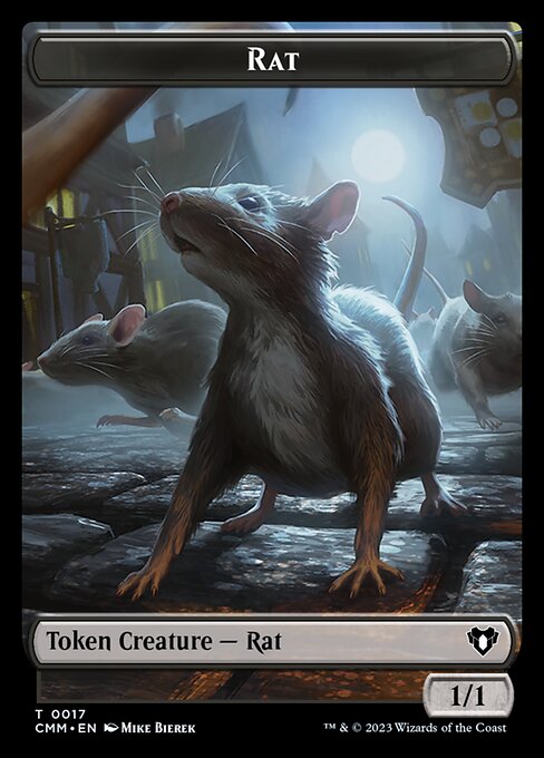 City's Blessing // Rat Double-Sided Token [Commander Masters Tokens] - Trinity Hobby