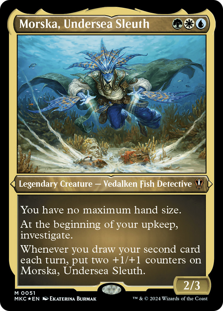 Morska, Undersea Sleuth (MKC-051) - [Murders at Karlov Manor Commander] Foil - Trinity Hobby
