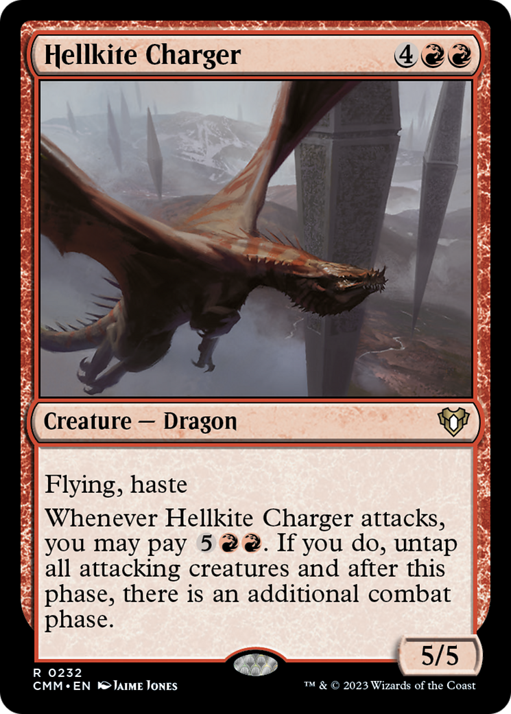 Hellkite Charger (Foil Etched) [Commander Masters] - Trinity Hobby