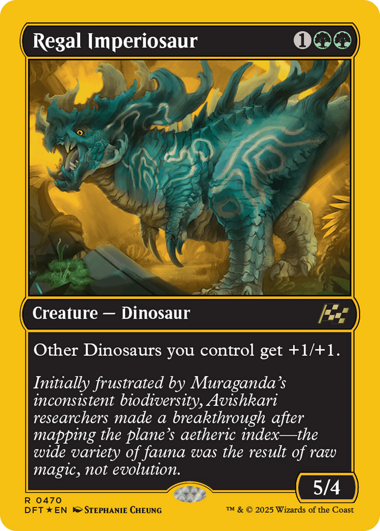 Regal Imperiosaur (First-Place Foil) [Aetherdrift] - Trinity Hobby