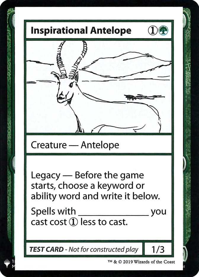Inspirational Antelope [Mystery Booster Playtest Cards] - Trinity Hobby
