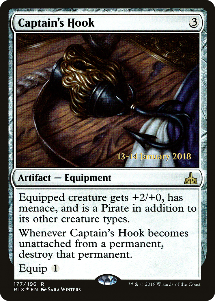 Captain's Hook [Rivals of Ixalan Prerelease Promos] - Trinity Hobby