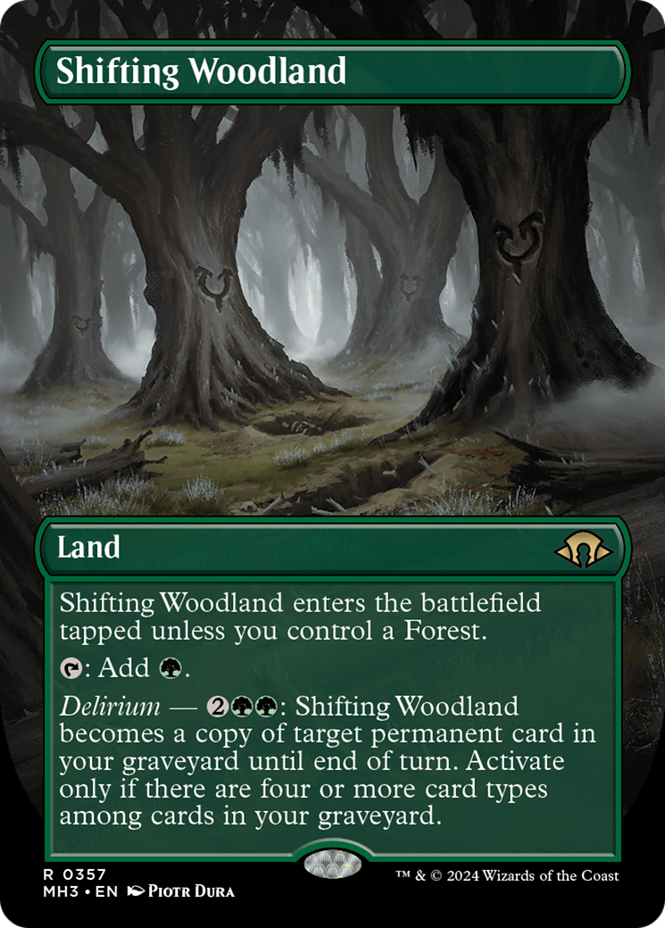 Shifting Woodland (Borderless) [Modern Horizons 3] - Trinity Hobby