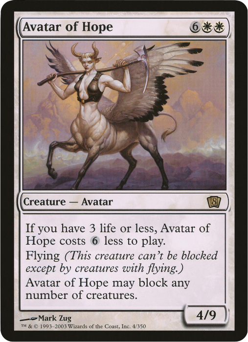 Avatar of Hope (Oversized) [Eighth Edition Box Topper] - Trinity Hobby