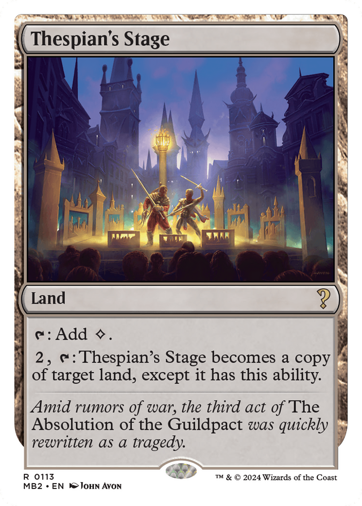 Thespian's Stage (White Border) [Mystery Booster 2] - Trinity Hobby