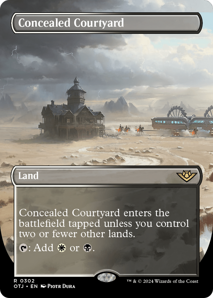 Concealed Courtyard (Borderless) [Outlaws of Thunder Junction] - Trinity Hobby