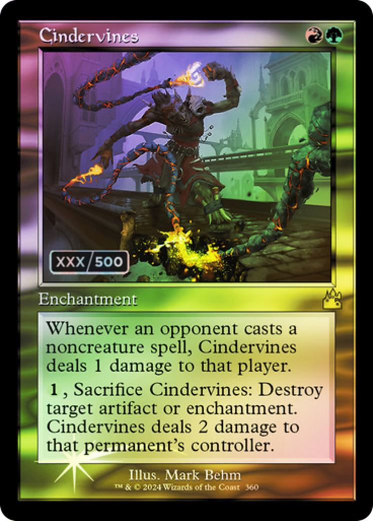 Cindervines (Retro) (Serialized) [Ravnica Remastered] - Trinity Hobby