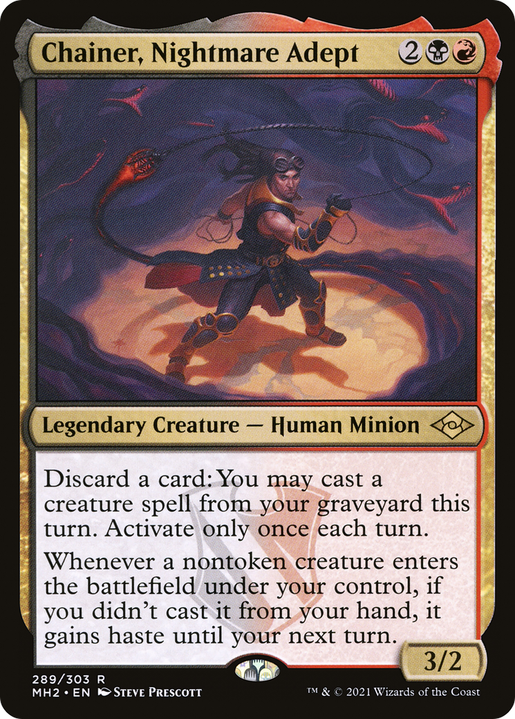 Chainer, Nightmare Adept [Etched Foil]  (MH2-289) - [Modern Horizons 2] - Trinity Hobby
