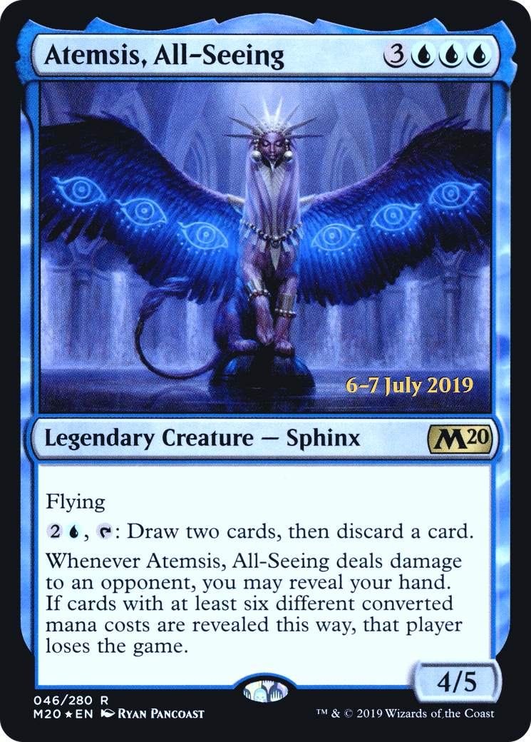 Atemsis, All-Seeing [Core Set 2020 Prerelease Promos] - Trinity Hobby