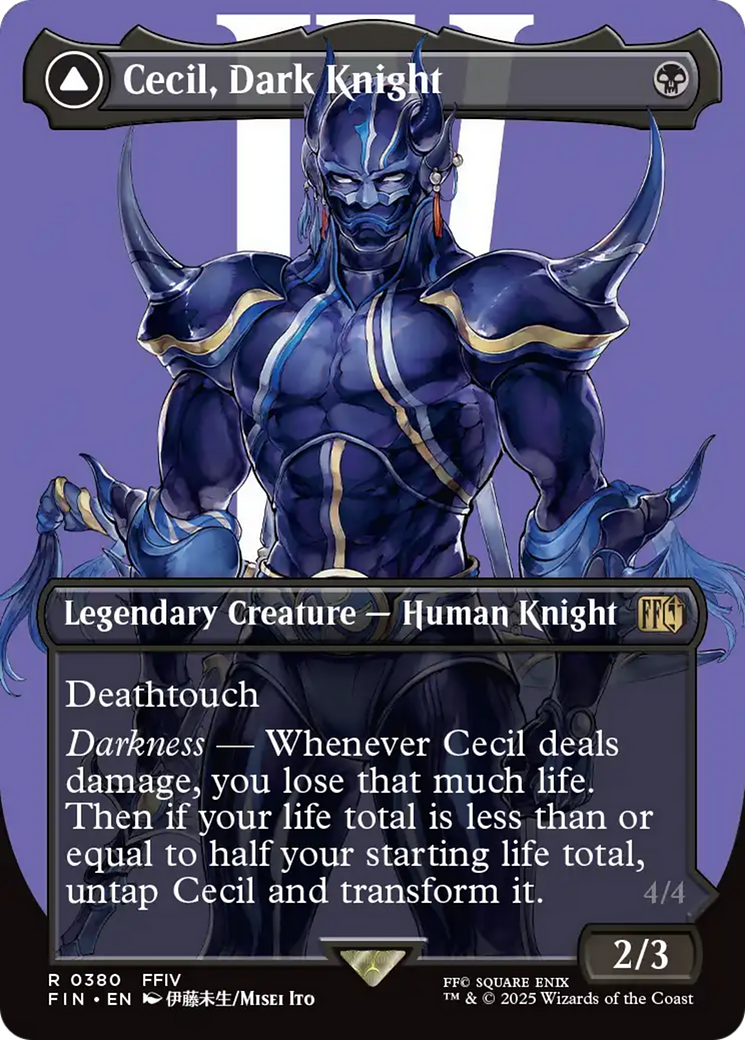 Cecil, Dark Knight (Borderless)  (FIN-380) - [FINAL FANTASY] (Borderless) - Trinity Hobby