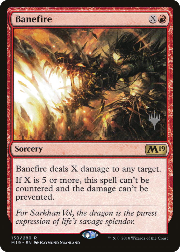 Banefire (Promo Pack) [Core Set 2019 Promos] - Trinity Hobby
