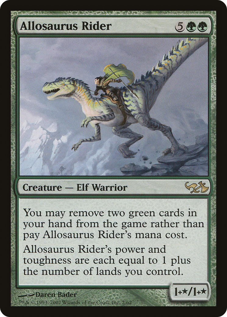 Allosaurus Rider [Duel Decks: Elves vs. Goblins] - Trinity Hobby