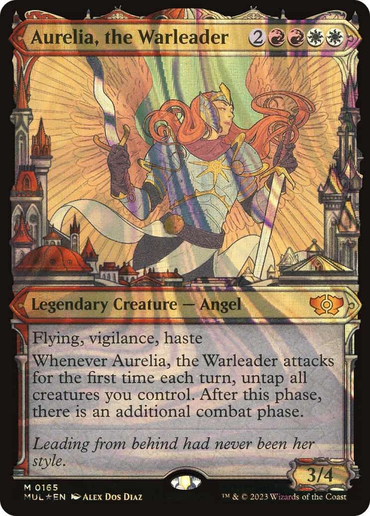 Aurelia, the Warleader (Halo Foil) [Multiverse Legends] - Trinity Hobby