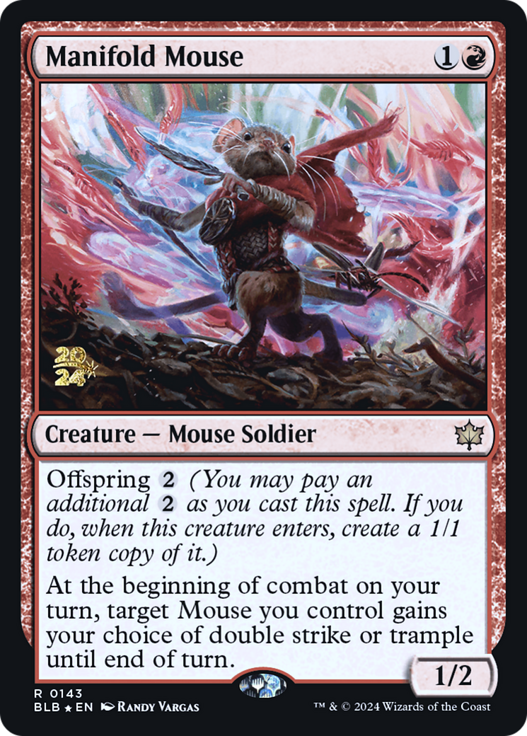 Manifold Mouse [Bloomburrow Prerelease Promos] - Trinity Hobby