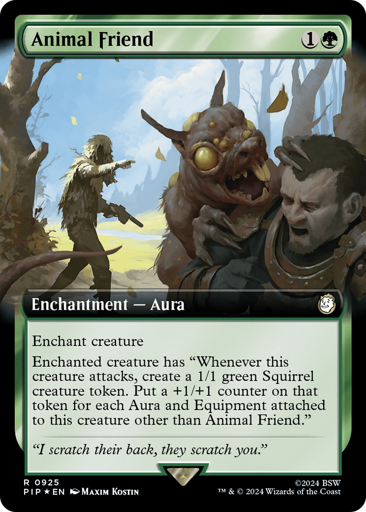 Animal Friend (Extended Art) (Surge Foil) [Fallout] - Trinity Hobby