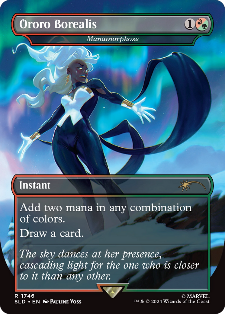 Manamorphose  [Foil]  (SLD-1746) - [Secret Lair Drop] / Ororo Borealis (Borderless) - Trinity Hobby